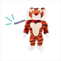 Frisco Tiger Muscle Plush Squeaky Dog Toy 10 Frisco Tiger Muscle Plush Squeaky Dog Toy -Chewy 147080 PT2. AC SS1800 V1695670751