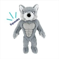 Frisco Wolf Muscle Plush Squeaky Dog Toy 10 Frisco Wolf Muscle Plush Squeaky Dog Toy -Chewy 147082 PT2. AC SS1800 V1691776574