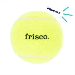 Frisco Fetch Squeaky Tennis Ball Dog Toy -Chewy 152803 PT2. AC SS1800 V1691776693