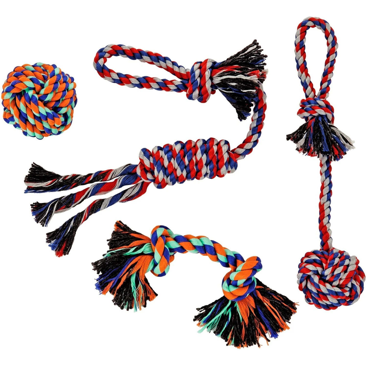 Frisco Rope Multipack Dog Toy 3 Frisco Rope Multipack Dog Toy