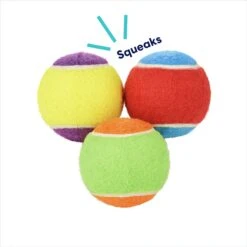 Frisco Fetch Squeaking Colorful Tennis Ball Dog Toy -Chewy 152846 PT2. AC SS1800 V1691776638
