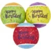 Frisco Birthday Fetch Squeaky Tennis Ball Dog Toy -Chewy 162914 Main. AC SS1800 V1565379552