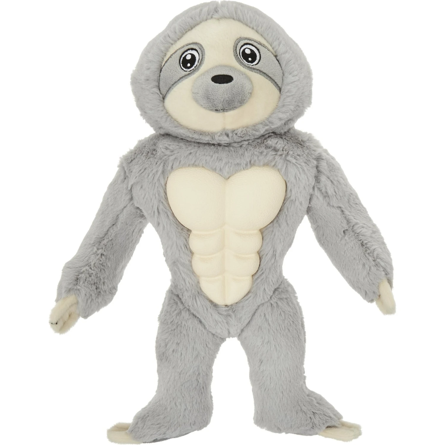 Frisco Sloth Muscle Plush Squeaky Dog Toy 3 Frisco Sloth Muscle Plush Squeaky Dog Toy