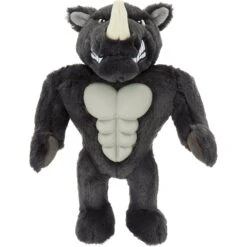 Frisco Rhino Muscle Plush Squeaky Dog Toy
