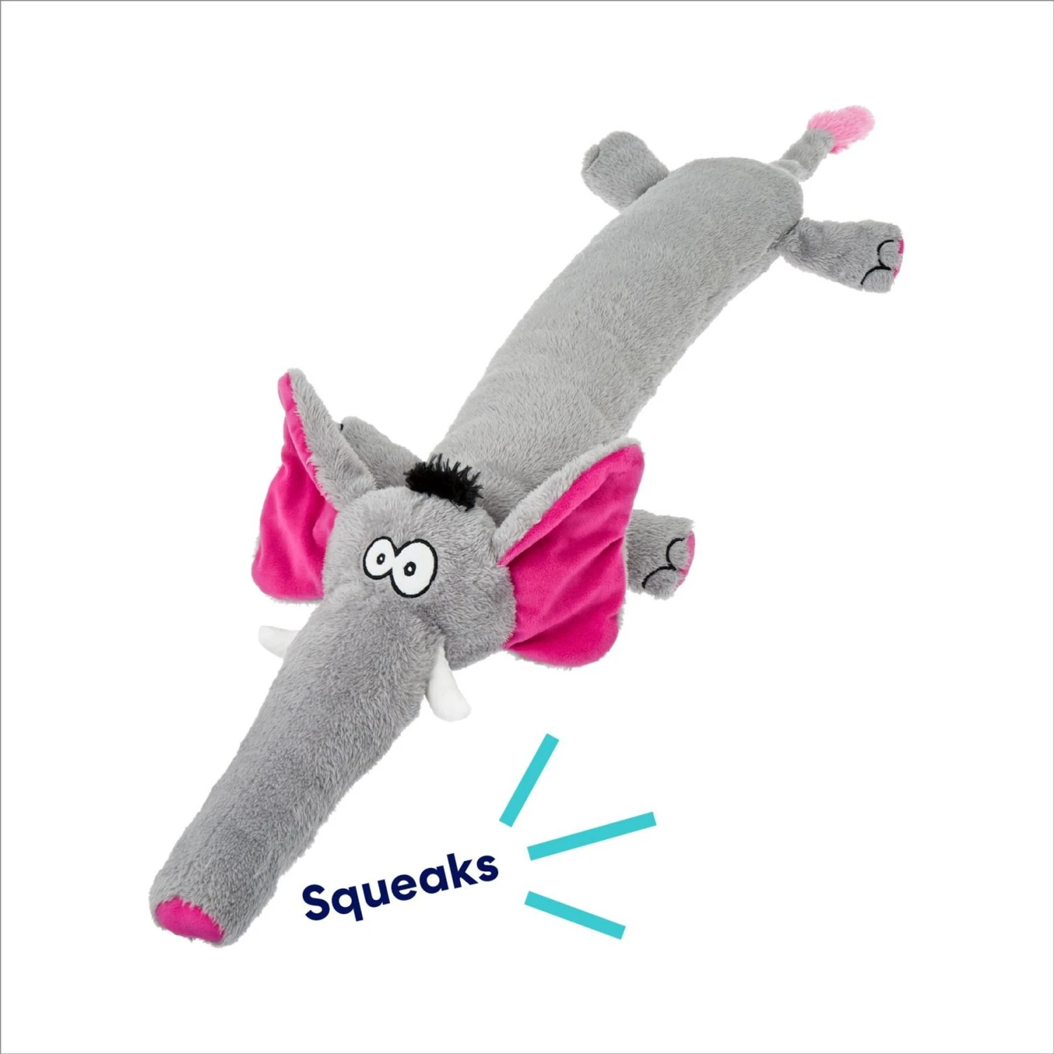 Frisco Elephant Wagazoo Plush Squeaky Dog Toy 5 Frisco Elephant Wagazoo Plush Squeaky Dog Toy - Image 3