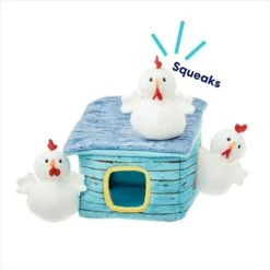 Frisco Chicken Coop Hide & Seek Puzzle Plush Squeaky Dog Toy -Chewy 174755 PT3. AC SS1800 V1691783971