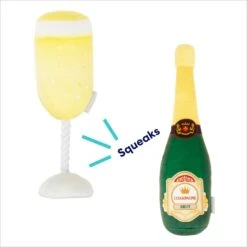 Frisco Champagne & Flute Plush Squeaky Dog Toy 10 Frisco Champagne & Flute Plush Squeaky Dog Toy -Chewy 183243 PT2. AC SS1800 V1695748473