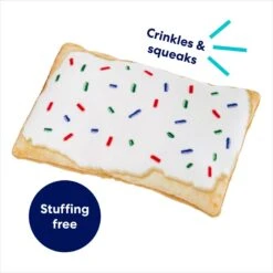 Frisco Frosted Pastry Stuffing-Free Flat Plush Squeaky Dog Toy -Chewy 213812 PT2. AC SS1800 V1686580151
