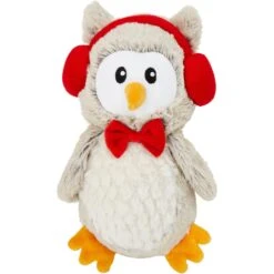 Frisco Holiday Owl Plush Squeaky Dog Toy -Chewy 233160 PT3. AC SS1800 V1600707392