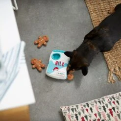 Frisco Holiday Milk & Gingerbread Cookies Hide & Seek Puzzle Plush Squeaky Dog Toy -Chewy 233262 PT5. AC SS1800 V1665759769