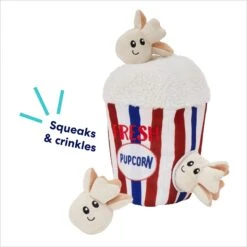 Frisco Zoomies & Chill Popcorn Hide & Seek Puzzle Plush Squeaky Dog Toy -Chewy 241679 PT3. AC SS1800 V1695748440