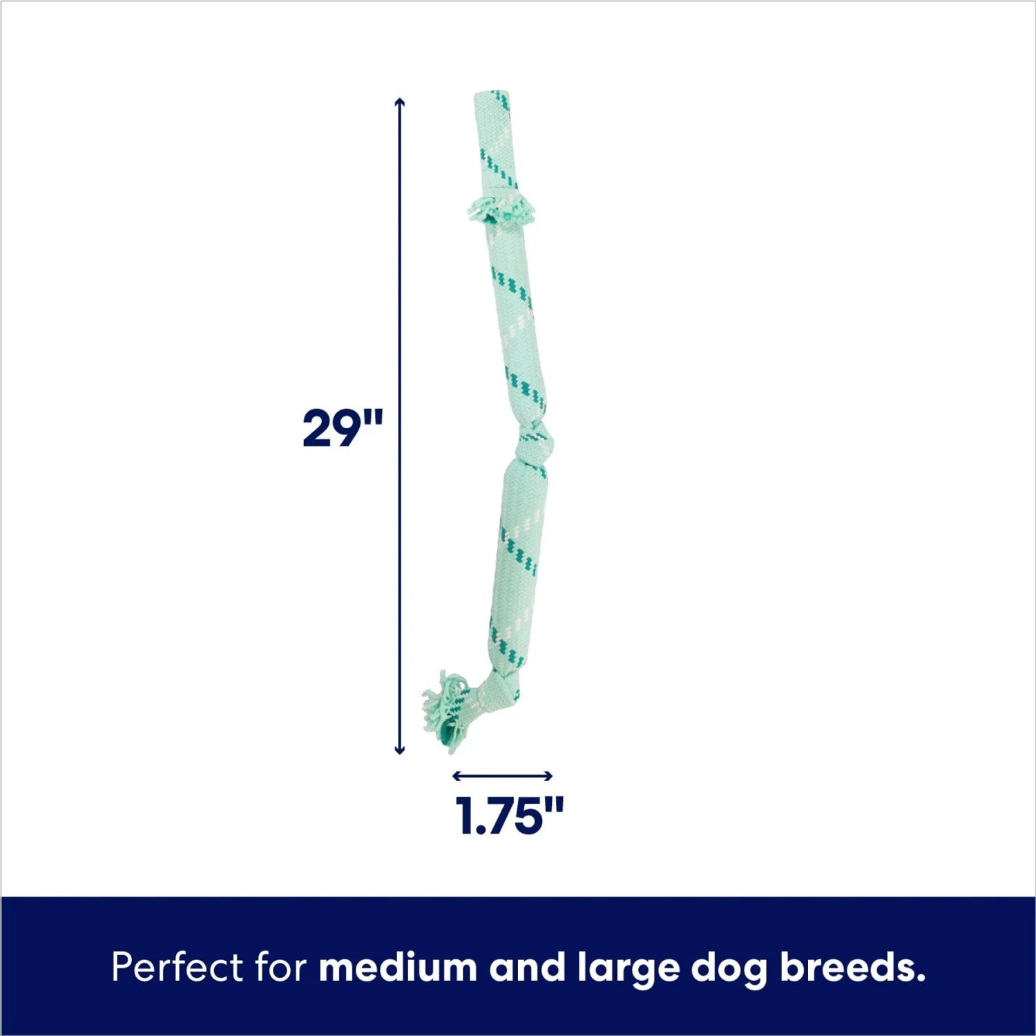 Frisco Double Fun Rope Crinkle Fetch Dog Toy 4 Frisco Double Fun Rope Crinkle Fetch Dog Toy - Image 2