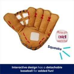 Frisco Baseball Mitt & Ball Interactive Plush Squeaky Dog Toy 10 Frisco Baseball Mitt & Ball Interactive Plush Squeaky Dog Toy -Chewy 252756 PT2. AC SS1800 V1686580089