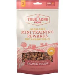 Frisco Fetch Squeaking Colorful Tennis Ball Dog Toy & True Acre Foods Salmon Recipe Mini-Training Rewards Grain-Free Soft & Chewy Dog Treats -Chewy 255469 PT3. AC SS1800 V1602691292