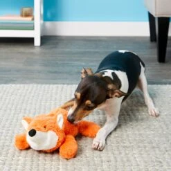 Frisco Monkey Plush Squeaky Dog Toy & Frisco Fox Plush Squeaky Dog Toy -Chewy 255597 PT4. AC SS1800 V1602702976