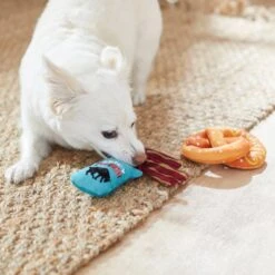 Frisco Road Trip Jerky & Pretzel Plush Squeaky Dog Toy, 2 Count -Chewy 262012 PT3. AC SS1800 V1619792018