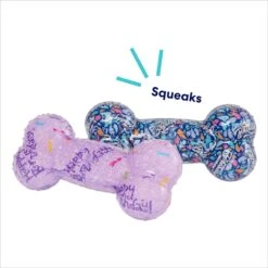 Frisco Birthday TPR Fetch Bone Squeaky Dog Toy -Chewy 264422 PT2. AC SS1800 V1695760990