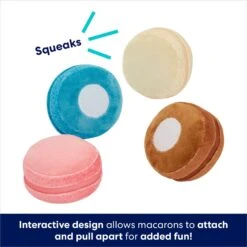 Frisco Macaron Interactive Plush Squeaky Dog Toy 10 Frisco Macaron Interactive Plush Squeaky Dog Toy -Chewy 264438 PT2. AC SS1800 V1686579622