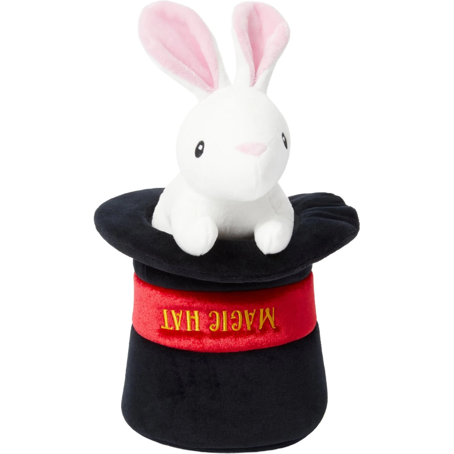 Frisco Magic Rabbit In A Hat 2-in-1 Plush Squeaky Dog Toy 3 Frisco Magic Rabbit In A Hat 2-in-1 Plush Squeaky Dog Toy