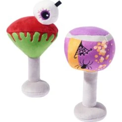 Frisco Halloween Cocktail Plush Squeaky Dog Toy