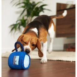 Frisco Camping Mug Plush With Rope Squeaky Dog Toy -Chewy 271007 PT3. AC SS1800 V1625009220