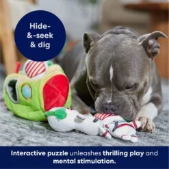 Frisco Holiday Rocket Ship Hide & Seek Puzzle Plush Squeaky Dog Toy -Chewy 287101 PT5. AC SS1800 V1695659151