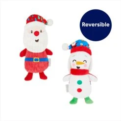 Frisco Holiday Santa & Snowman Reversible Plush Squeaky Dog Toy 10 Frisco Holiday Santa & Snowman Reversible Plush Squeaky Dog Toy -Chewy 287263 PT2. AC SS1800 V1694812848