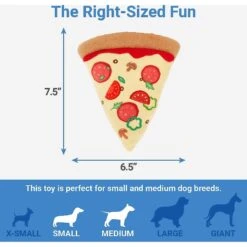 Frisco Pizza Slice Plush Squeaky Dog Toy & Frisco Taco Plush Squeaky Dog Toy -Chewy 302494 PT2. AC SS1800 V1623058354