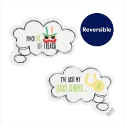 Frisco St. Patrick's Thought Bubble Reversible Plush Squeaky Dog Toy -Chewy 303134 PT2. AC SS1800 V1703016817