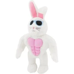 Frisco Easter Bunny Muscle Plush Squeaky Dog Toy