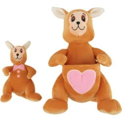 Frisco Valentine Kangaroo & Joey Plush Squeaky Dog Toy -Chewy 312899 PT2. AC SS1800 V1641836533