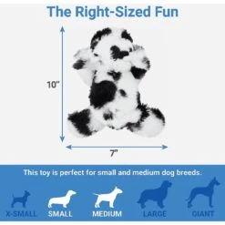 Frisco Cow Plush Squeaky Dog Toy & Playology Scented Dual Layer Ring Dog Toy -Chewy 319488 PT2. AC SS1800 V1630623994