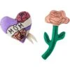 Frisco Mother's Day Rose & Heart Plush Squeaky Dog Toy, 2 Count -Chewy 327033 MAIN. AC SS1800 V1646947865