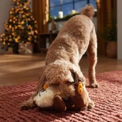 Frisco Holiday Festive Owl Plush Squeaky Dog Toy -Chewy 360919 PT3. AC SS1800 V1661874361