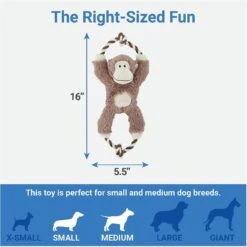 Frisco Forest Friends Stuffing-Free Skinny Plush Squeaky Dog Toy + 3 Items 16 Frisco Forest Friends Stuffing-Free Skinny Plush Squeaky Dog Toy + 3 Items -Chewy 582478 PT6. AC SS1800 V1658239277