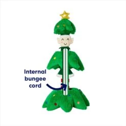 Frisco Holiday Elf In A Tree Bungee Plush Squeaky Dog Toy -Chewy 739846 PT2. AC SS1800 V1695045362