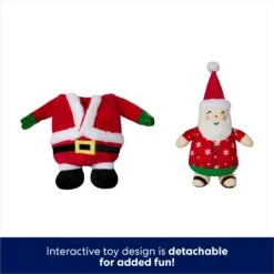 Frisco Holiday Santa On Vacation 2-in-1 Plush Squeaky Dog Toy -Chewy 739894 PT2. AC SS1800 V1694814062