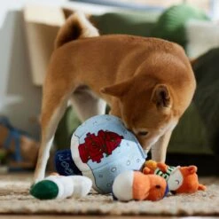 Frisco Holiday Melting Snow Globe Hide & Seek Puzzle Plush Squeaky Dog Toy -Chewy 739910 PT3. AC SS1800 V1695045656