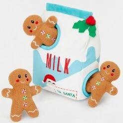 Frisco Holiday Hot Cocoa Hide & Seek Puzzle Plush Squeaky Dog Toy & Frisco Holiday Milk & Gingerbread Cookies Hide & Seek Puzzle Plush Squeaky Dog Toy -Chewy 986142 PT5. AC SS1800 V1698258115